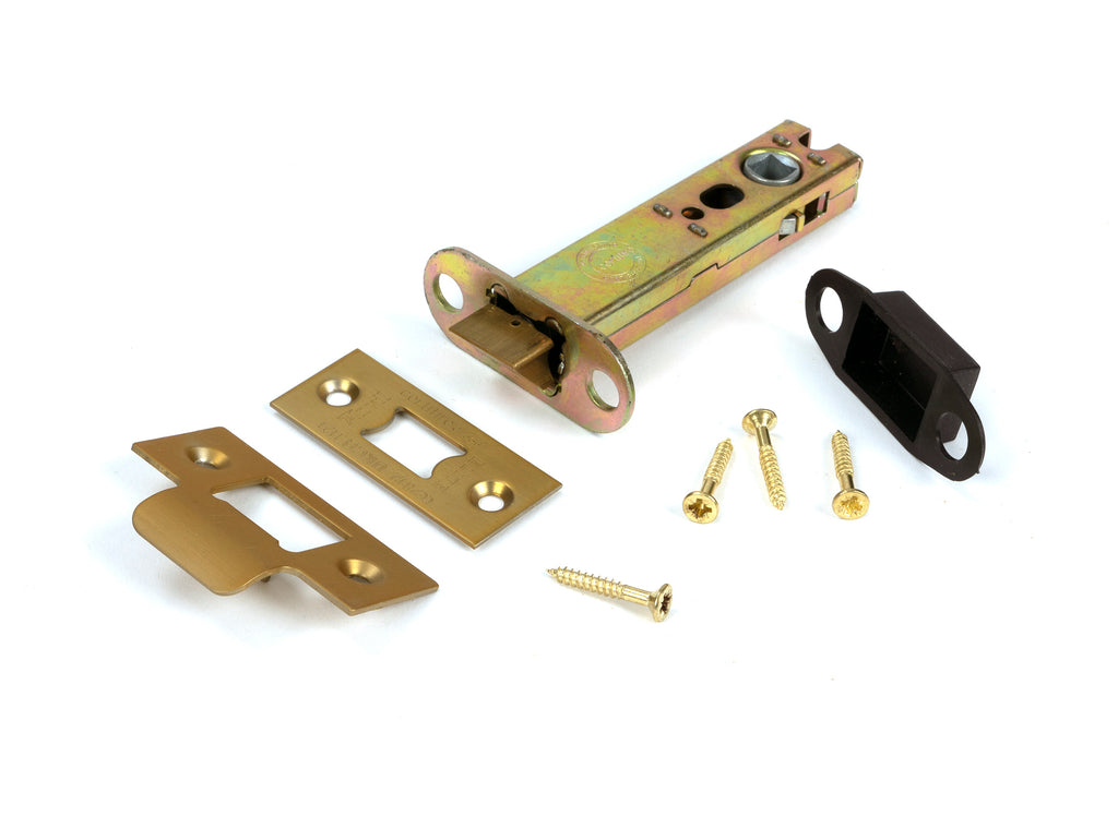 From The Anvil's Satin Brass Heavy Duty Latch