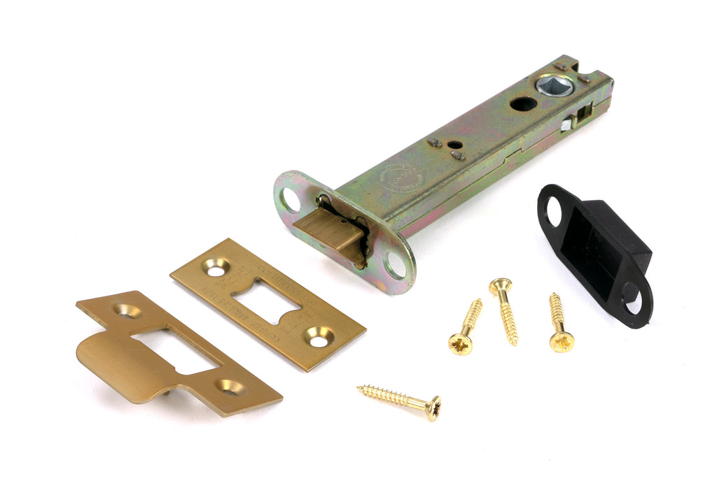 From The Anvil's Satin Brass Heavy Duty Latch