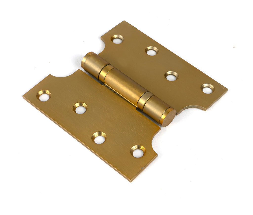 From The Anvil's Satin Brass Parliament Hinges SS (pair)