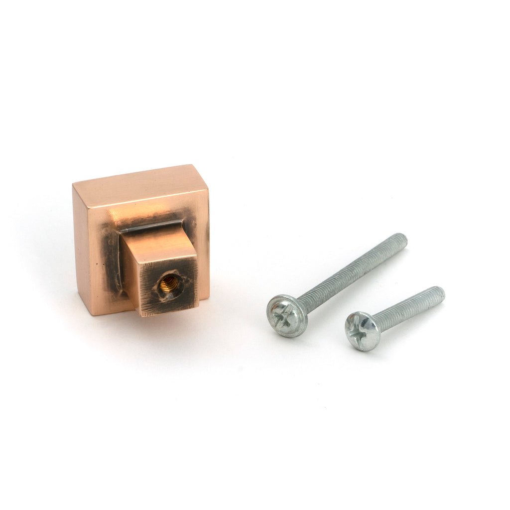 From The Anvil's Polished Bronze Albers Cabinet Knob