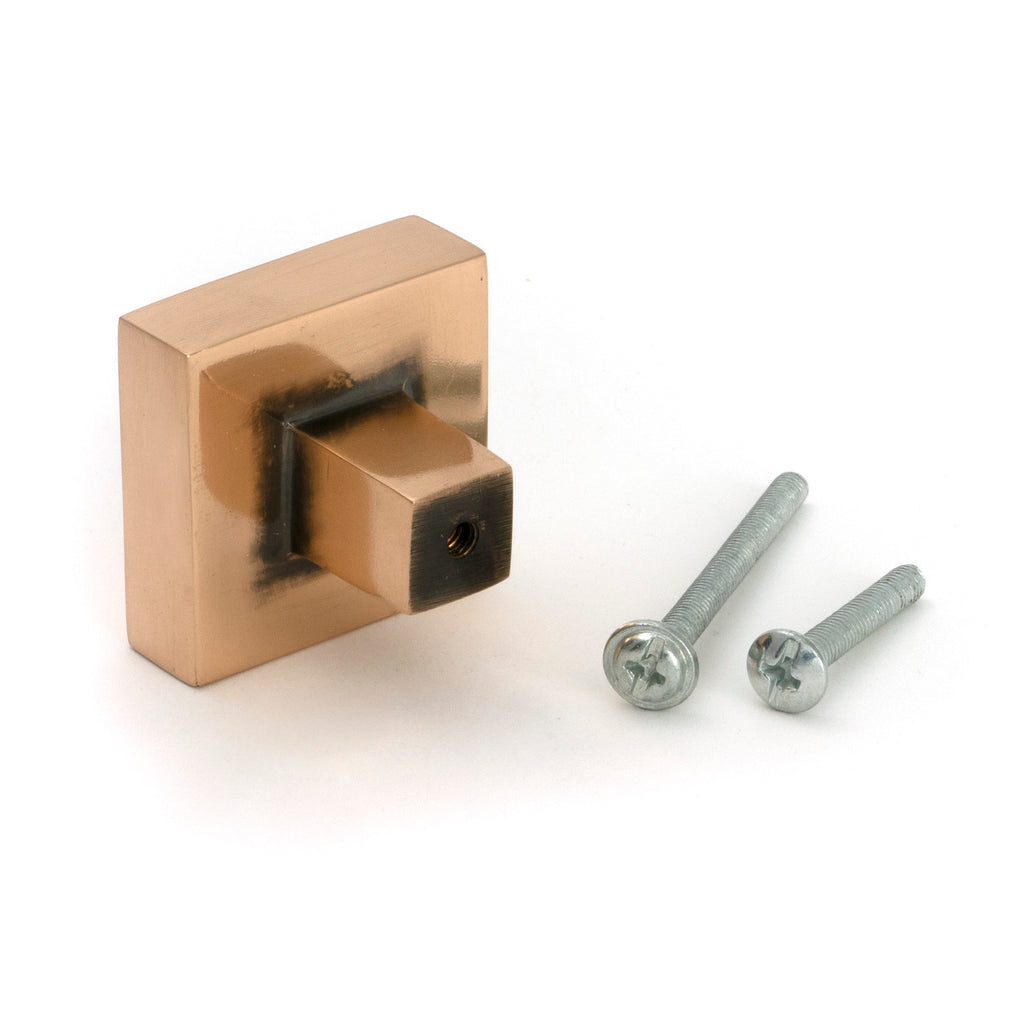 From The Anvil's Polished Bronze Albers Cabinet Knob