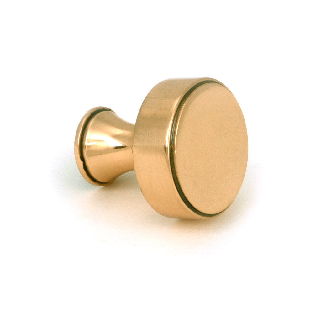 From The Anvil's Polished Bronze Scully Cabinet Knob