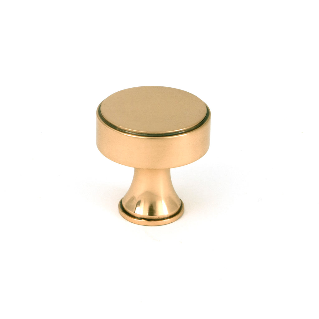 From The Anvil's Polished Bronze Scully Cabinet Knob