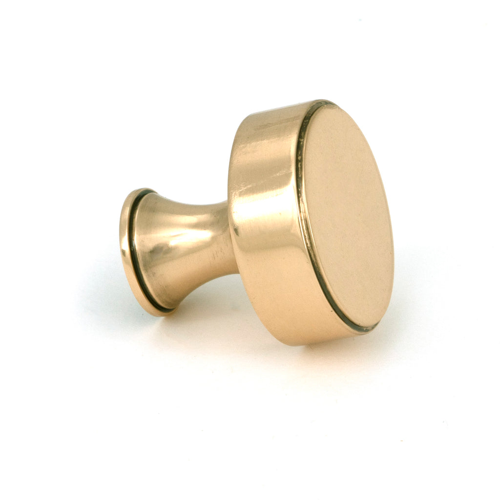 From The Anvil's Polished Bronze Scully Cabinet Knob