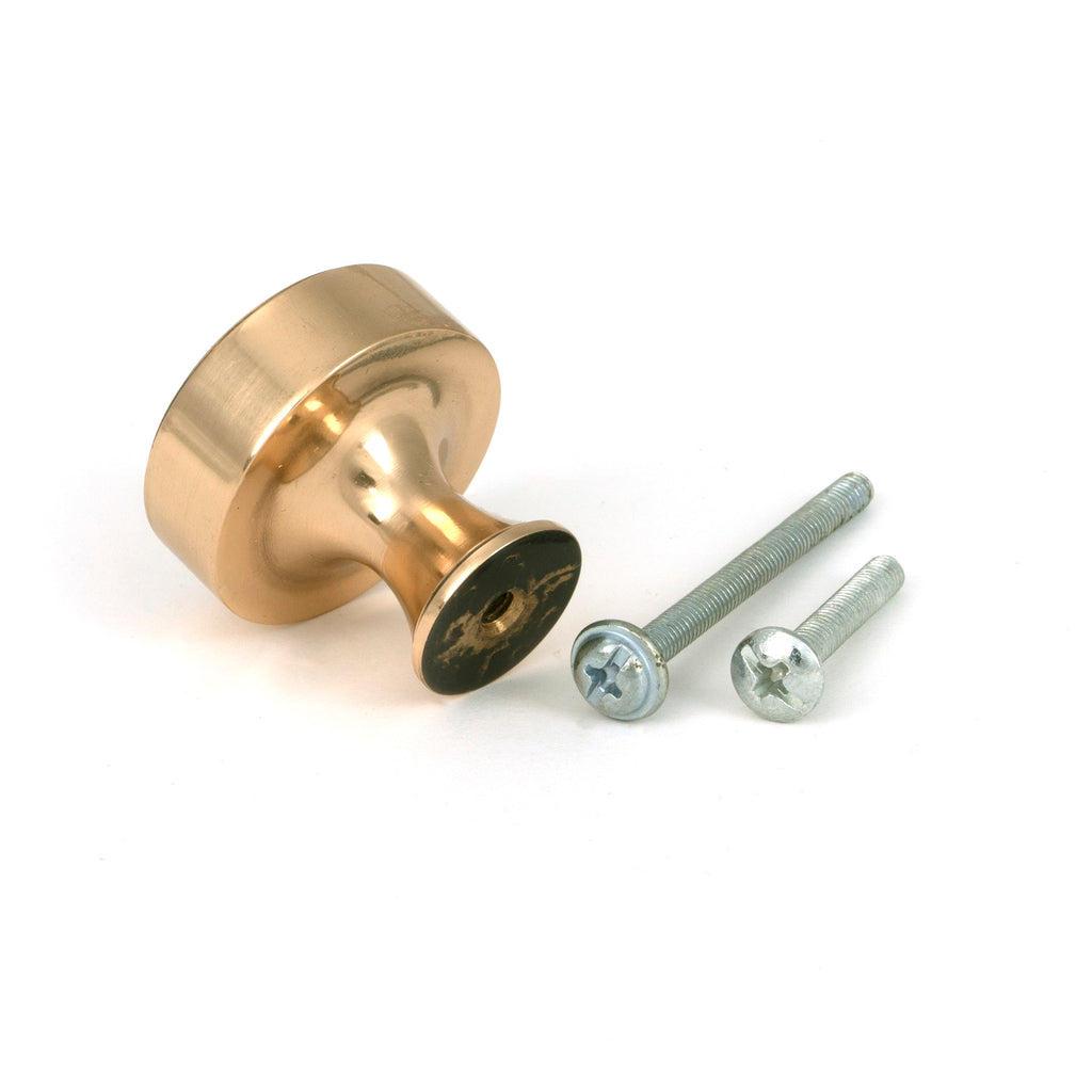 From The Anvil's Polished Bronze Scully Cabinet Knob