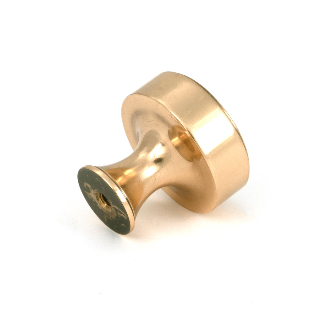 From The Anvil's Polished Bronze Scully Cabinet Knob