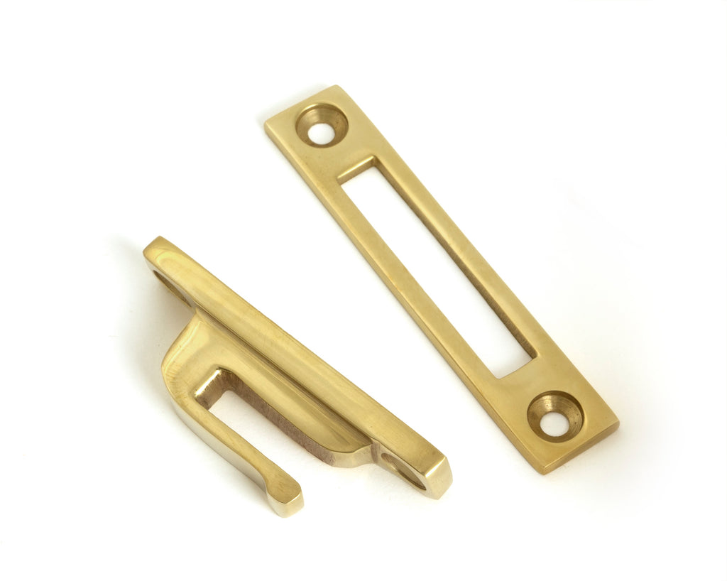 From The Anvil's Polished Brass Locking Art Deco Fastener