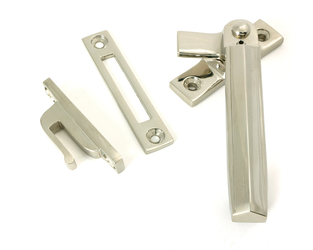 From The Anvil's Polished Nickel Locking Art Deco Fastener