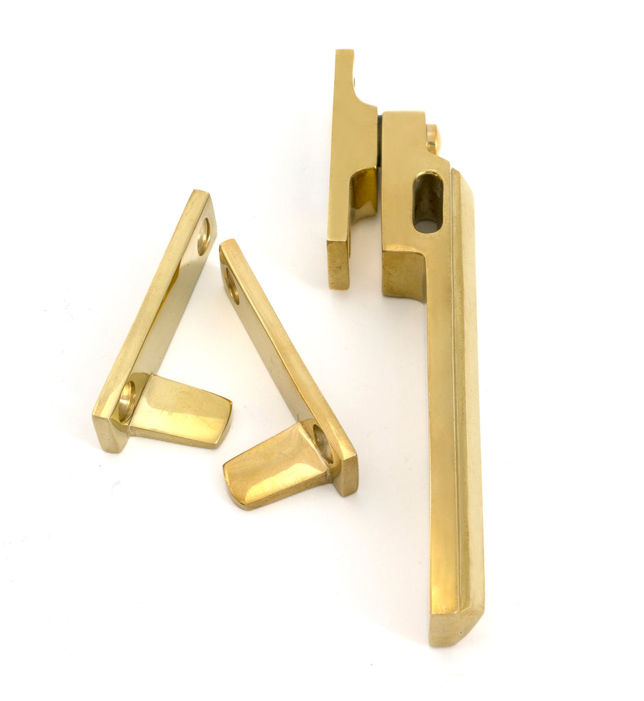 From The Anvil's Polished Brass Night-Vent Locking Art Deco Fastener