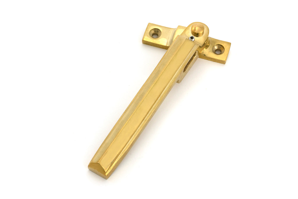 From The Anvil's Polished Brass Night-Vent Locking Art Deco Fastener