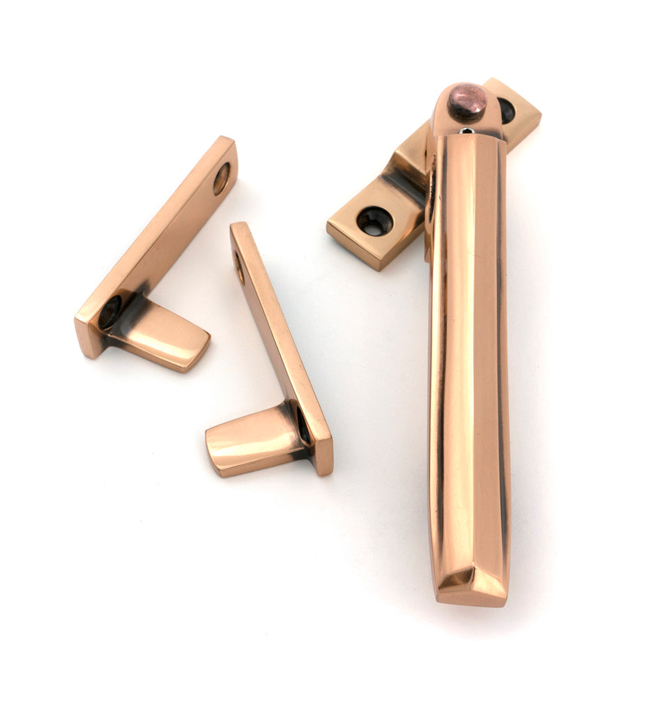 From The Anvil's Polished Bronze Night-Vent Locking Art Deco Fastener