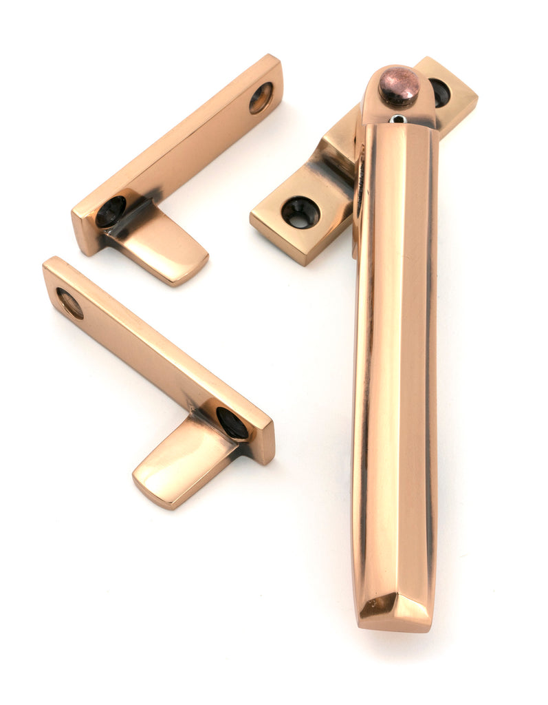 From The Anvil's Polished Bronze Night-Vent Locking Art Deco Fastener