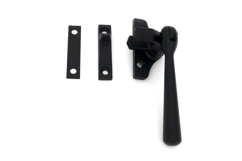 From The Anvil's Matt Black Night-Vent Locking Newbury Fastener (Steel Window)