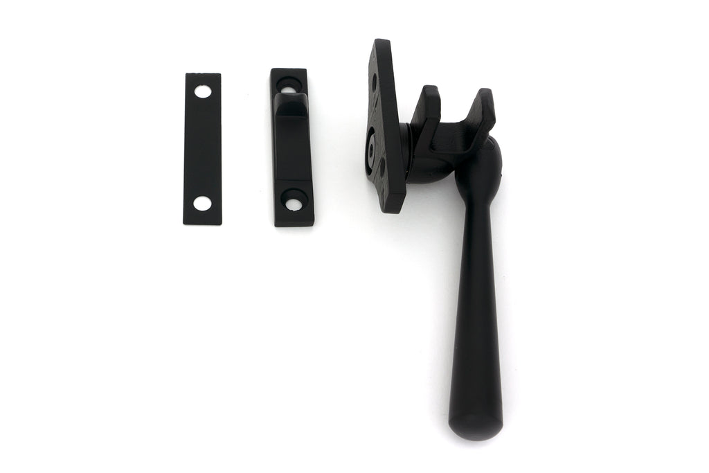 From The Anvil's Matt Black Night-Vent Locking Newbury Fastener (Steel Window)