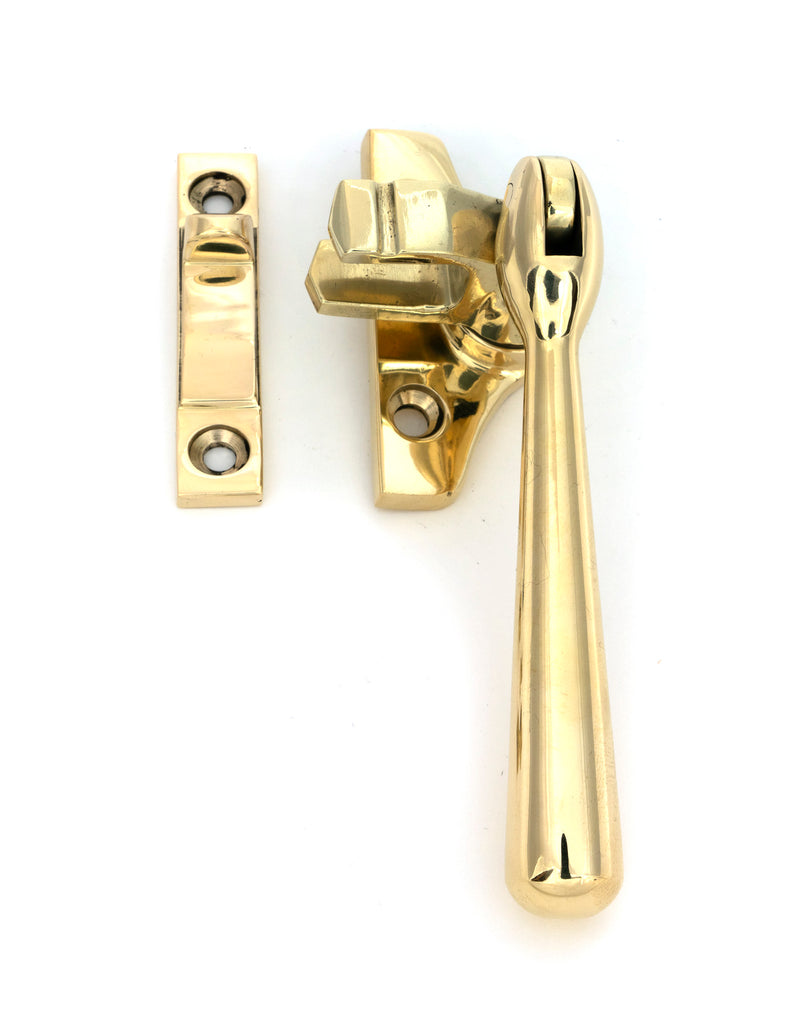 From The Anvil's Polished Brass Night-Vent Locking Newbury Fastener (Steel Window)