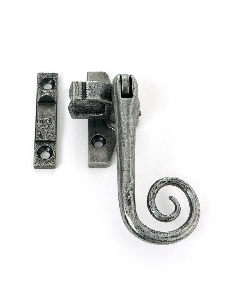 From The Anvil's Pewter Patina Locking Monkeytail Fastener (Steel Window)