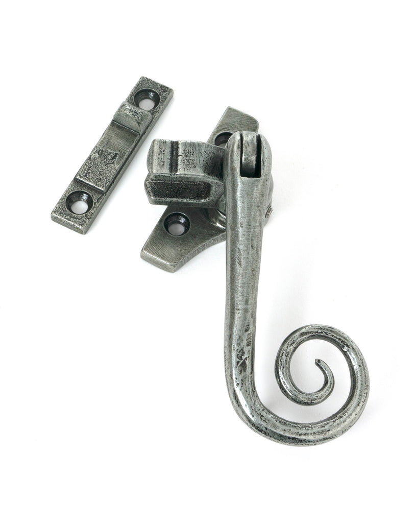 From The Anvil's Pewter Patina Locking Monkeytail Fastener (Steel Window)