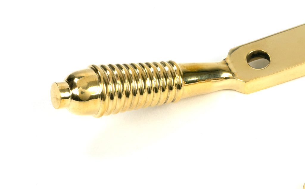 From The Anvil's Polished Brass Reeded Stay (Steel Window)