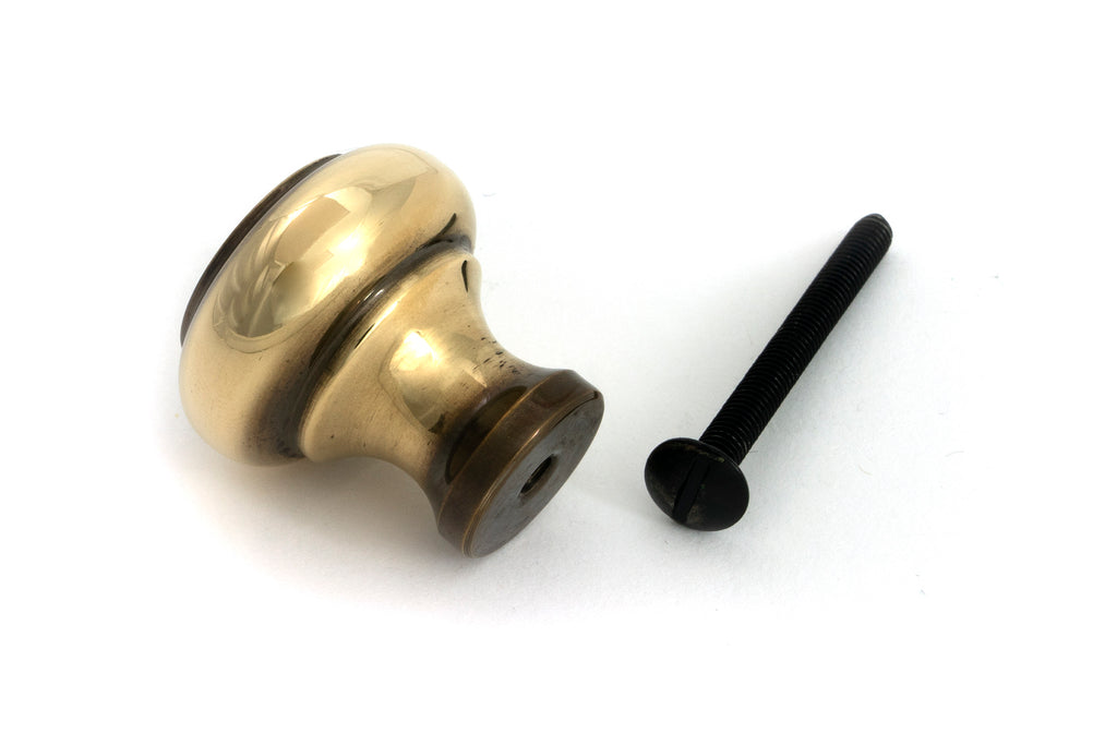 From The Anvil's Aged Brass Regency Cabinet Knob