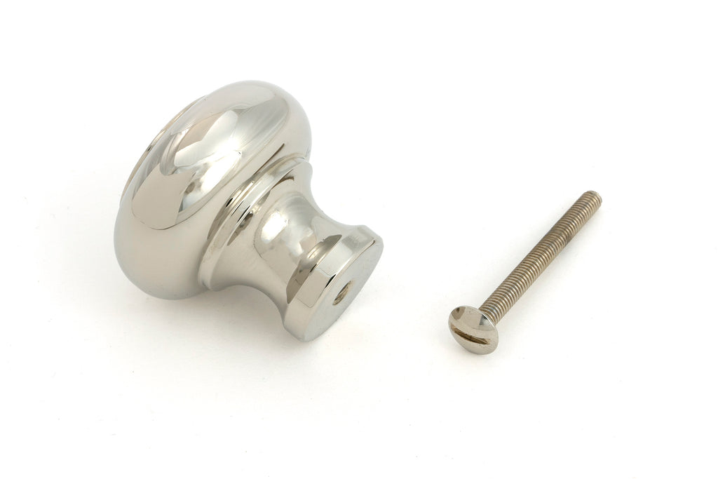 From The Anvil's Polished Nickel Regency Cabinet Knob