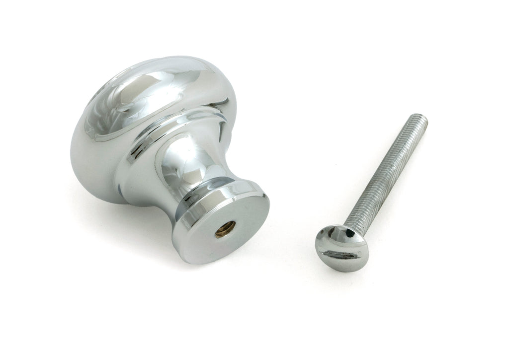 From The Anvil's Polished Chrome Regency Cabinet Knob