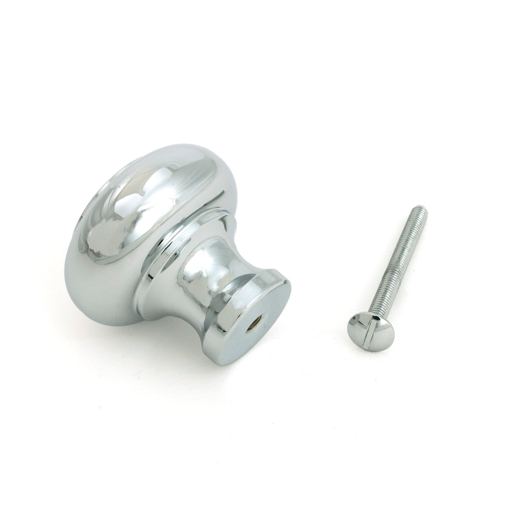 From The Anvil's Polished Chrome Regency Cabinet Knob