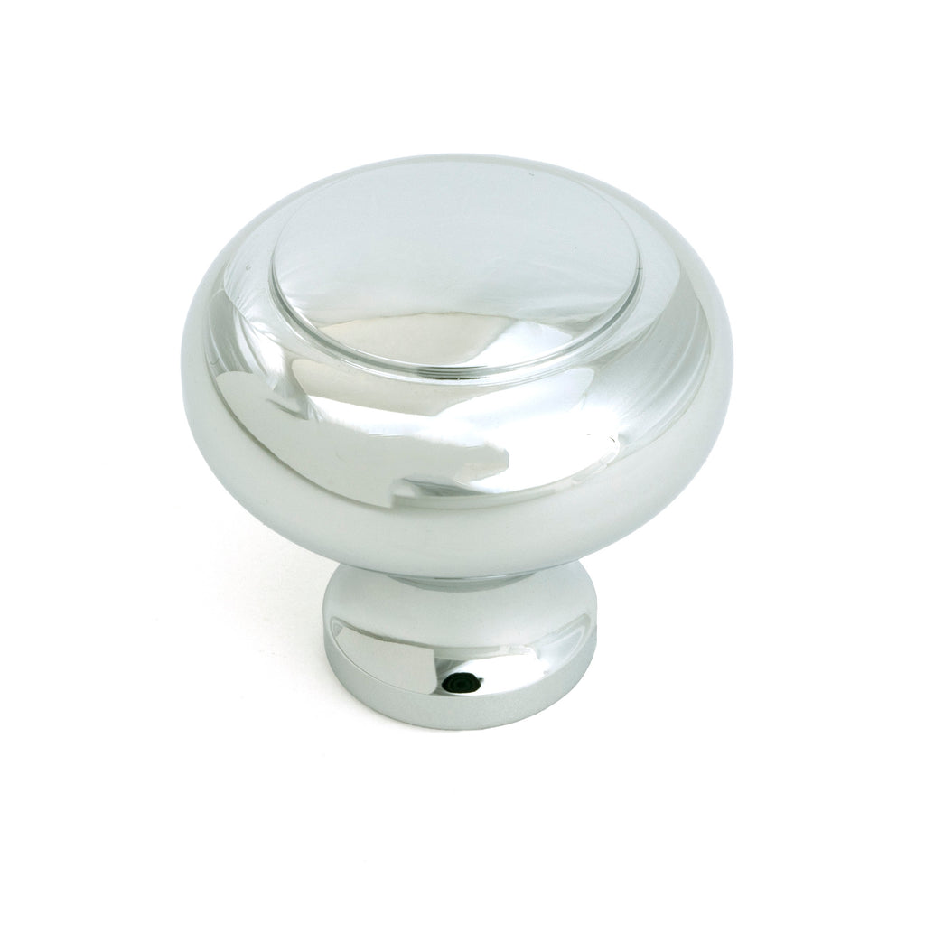 From The Anvil's Polished Chrome Regency Cabinet Knob