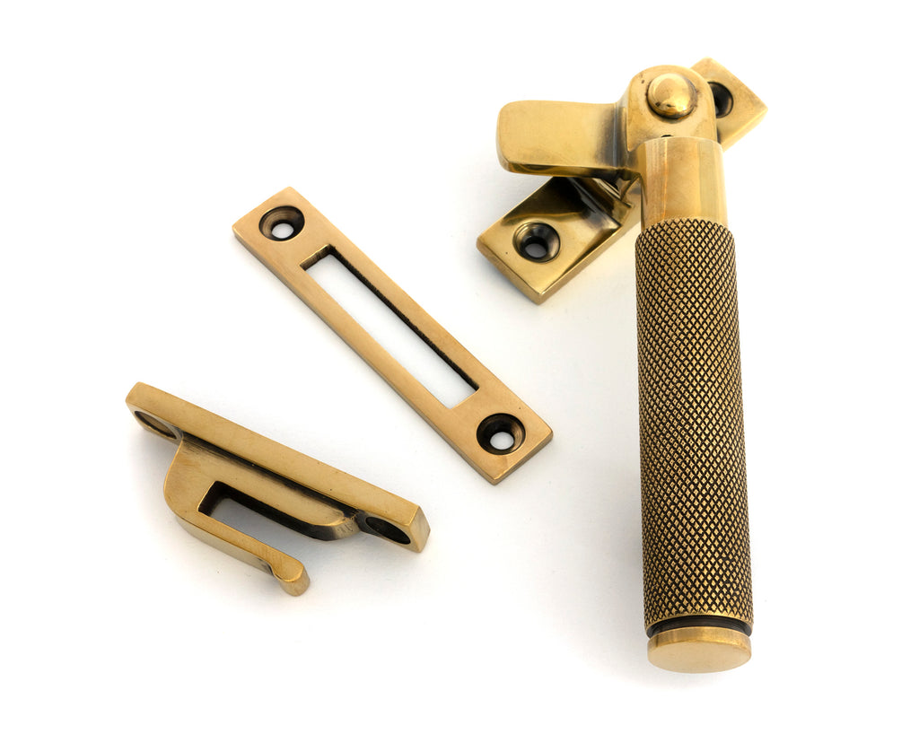 From The Anvil's Aged Brass Locking Brompton Fastener