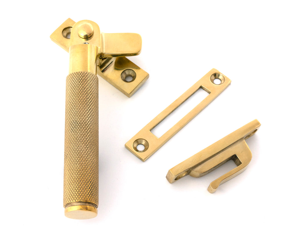 From The Anvil's Polished Brass Locking Brompton Fastener