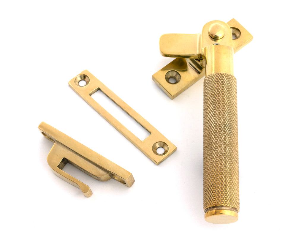 From The Anvil's Polished Brass Locking Brompton Fastener