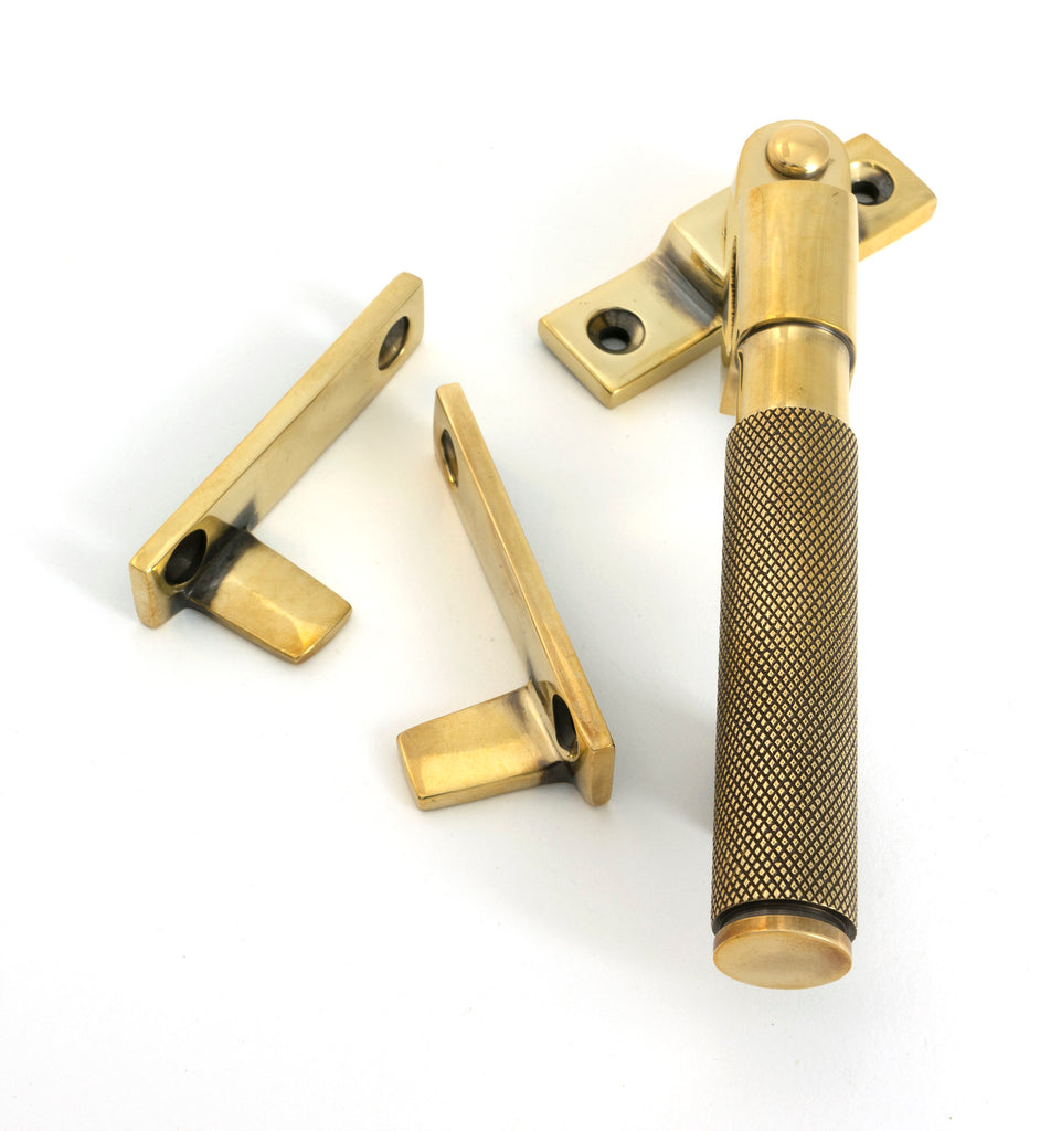 From The Anvil's Aged Brass Night-Vent Locking Brompton Fastener