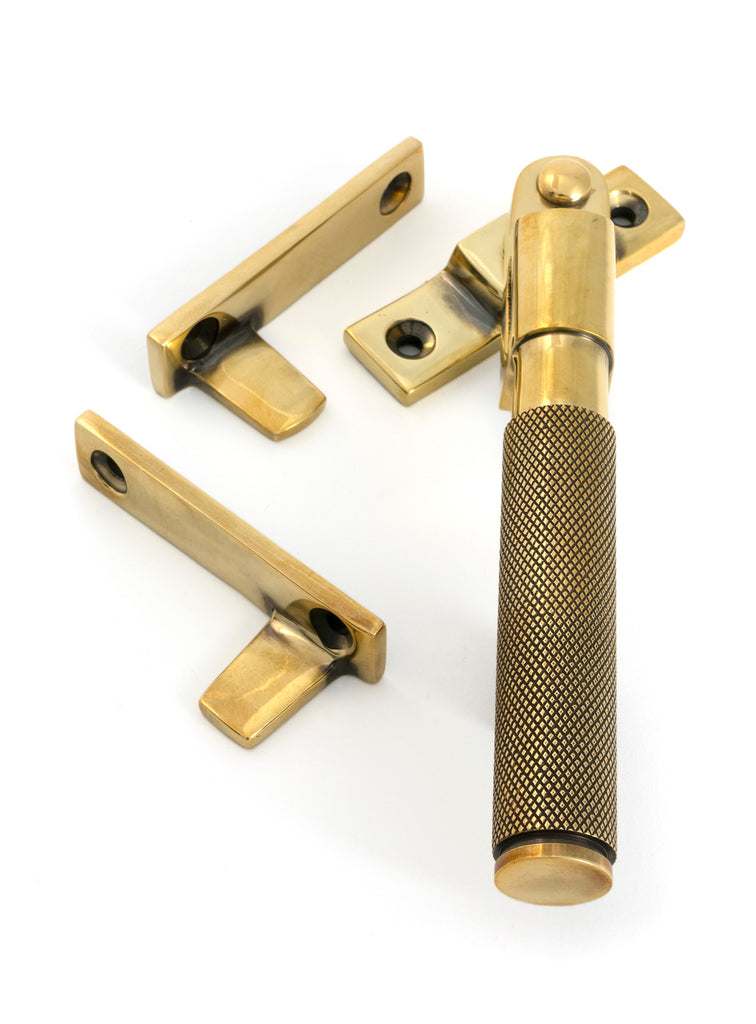 From The Anvil's Aged Brass Night-Vent Locking Brompton Fastener