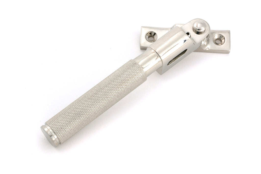 From The Anvil's Polished Nickel Night-Vent Locking Brompton Fastener