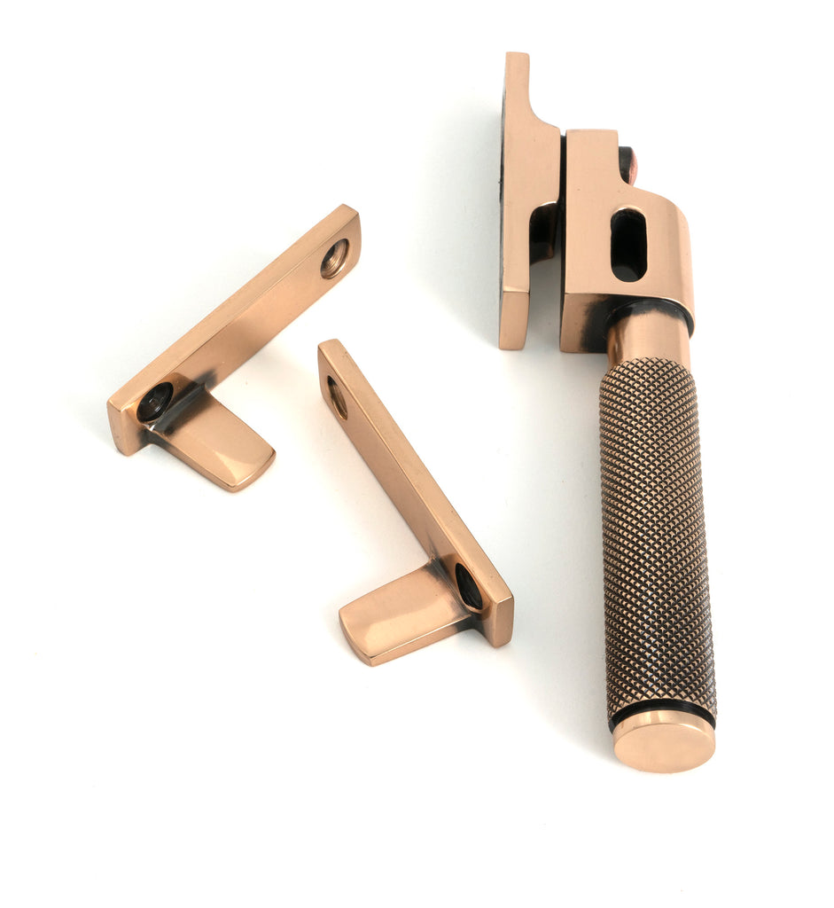 From The Anvil's Polished Bronze Night-Vent Locking Brompton Fastener