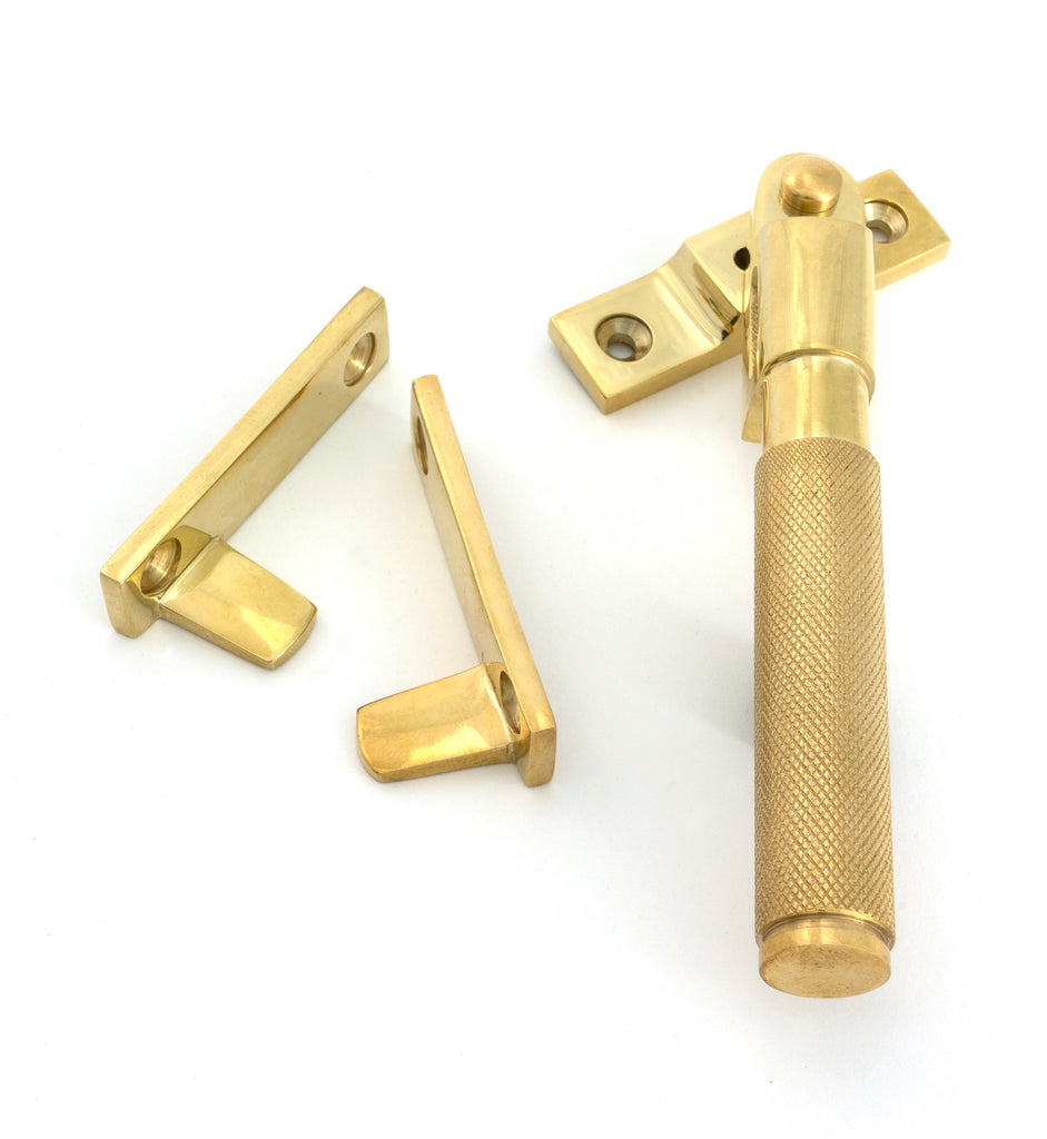 From The Anvil's Polished Brass Night-Vent Locking Brompton Fastener