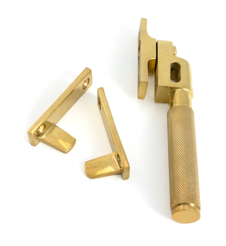 From The Anvil's Polished Brass Night-Vent Locking Brompton Fastener