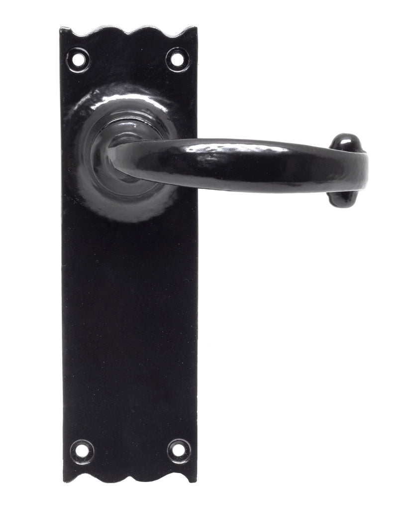 From The Anvil's Black Cottage Lever Latch Set