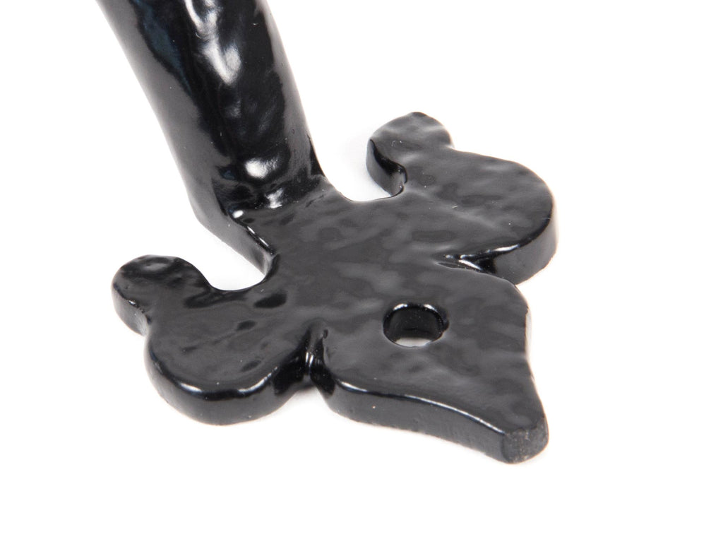 From The Anvil's Black Cast Fleur De Lys Pull Handle