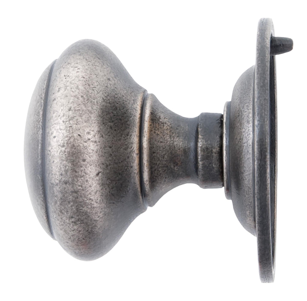 From The Anvil's Antique Pewter Round Centre Door Knob