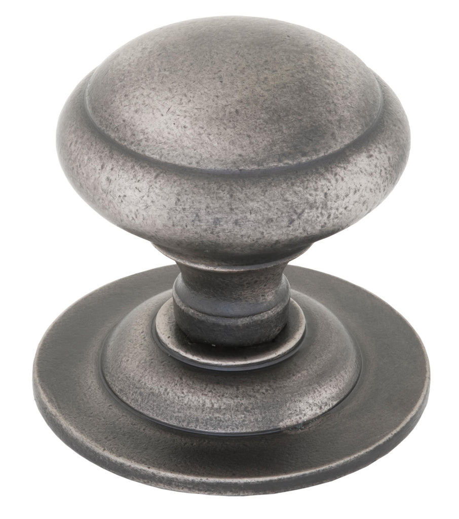 From The Anvil's Antique Pewter Round Centre Door Knob