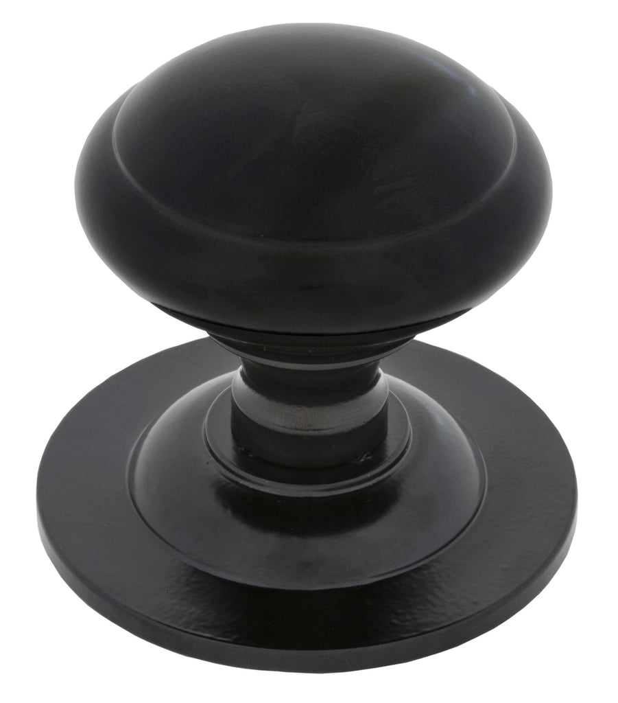 From The Anvil's Black Round Centre Door Knob