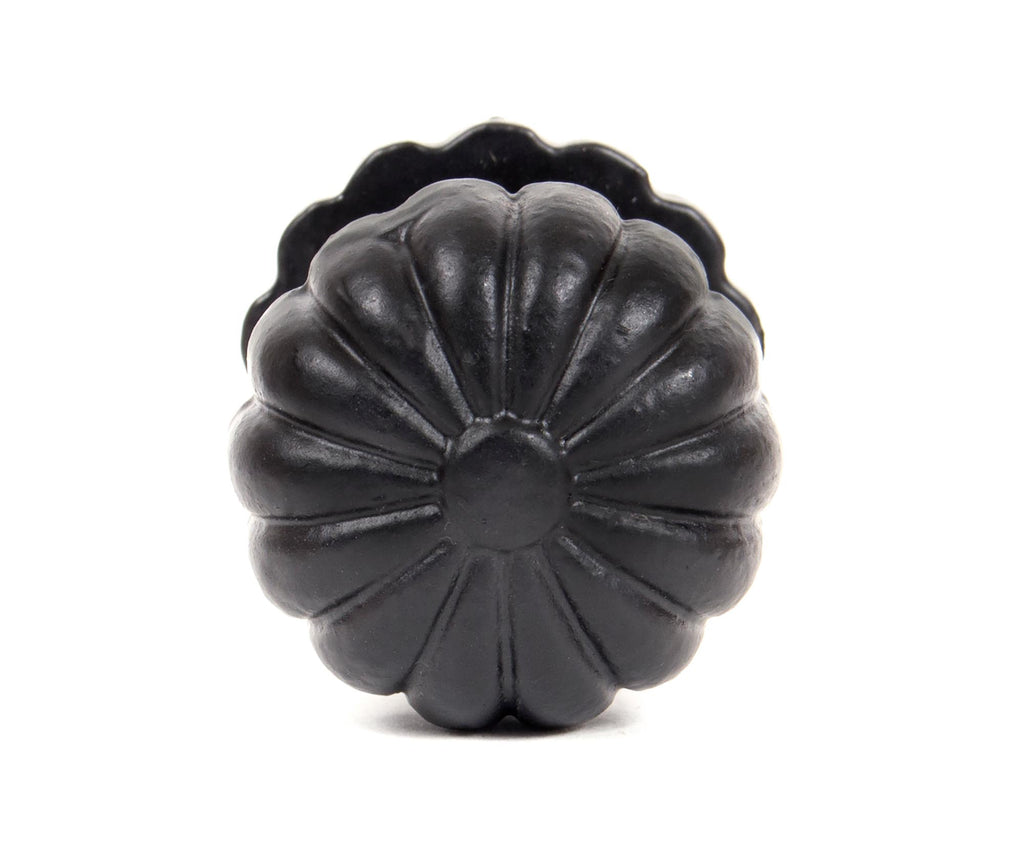 From The Anvil's Black Flower Cabinet Knob