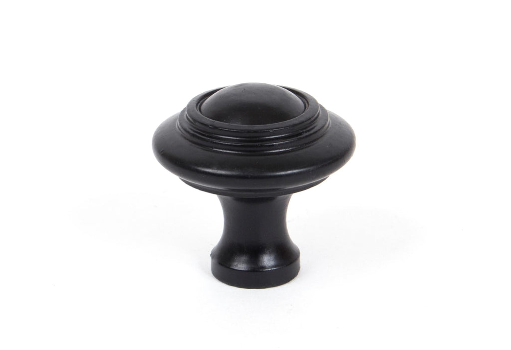 From The Anvil's Black Ringed Cabinet Knob