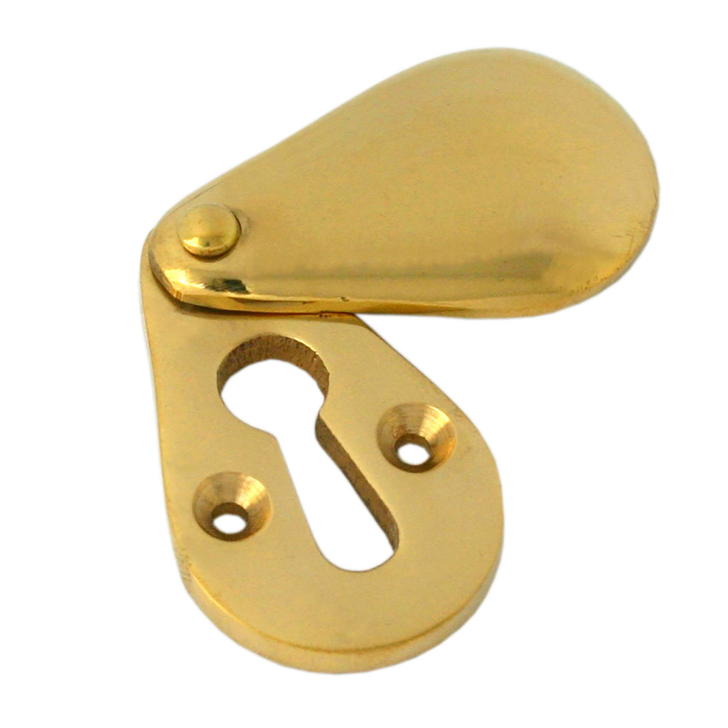 From The Anvil's Polished Brass Plain Escutcheon