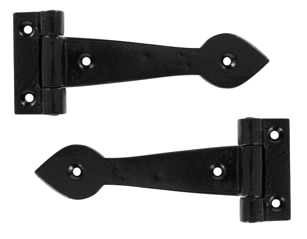 From The Anvil's Black Black Cast T Hinge (pair)