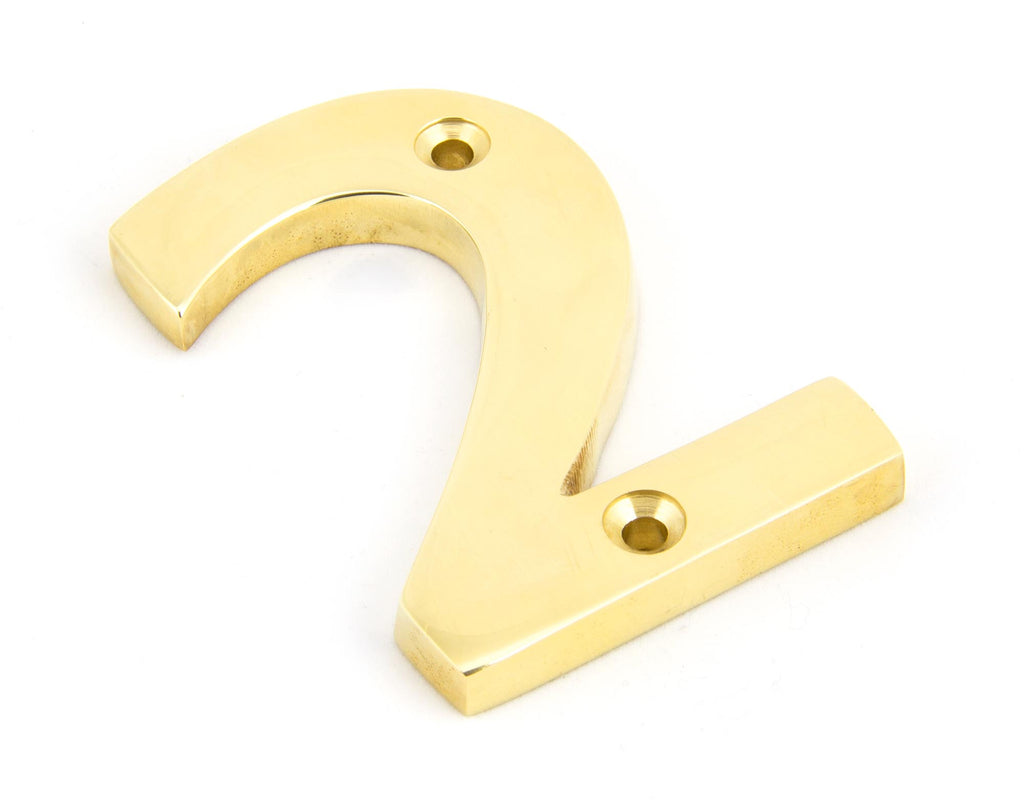 From The Anvil's Polished Brass Polished Brass Numeral