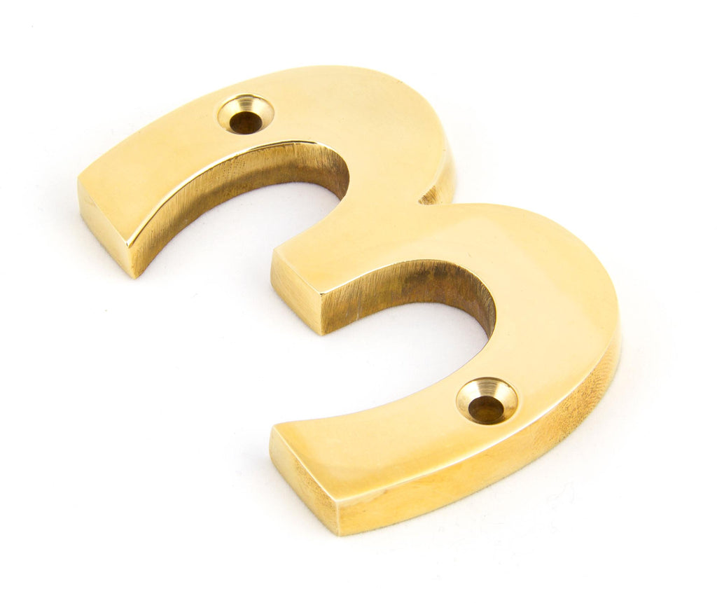 From The Anvil's Polished Brass Polished Brass Numeral