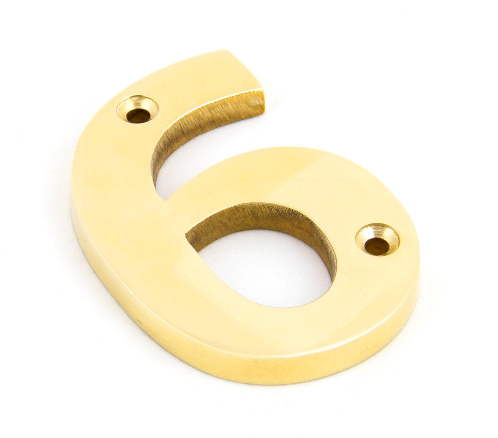 From The Anvil's Polished Brass Polished Brass Numeral