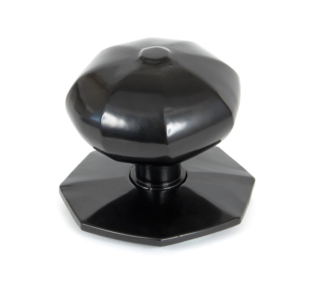 From The Anvil's Black Octagonal Centre Door Knob