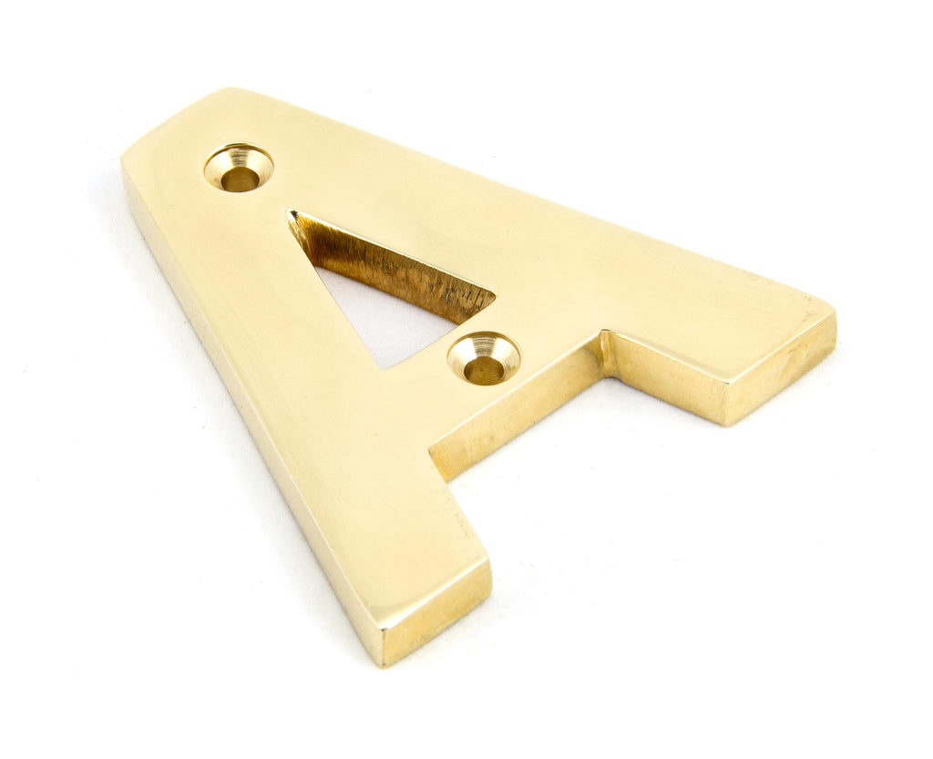 From The Anvil's Polished Brass Polished Brass Letter